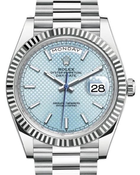 rolex presidential platinum ice blue dial watch|rolex day date watches.